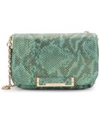 Ivanka Trump Heather Snake-Embossed Faux Leather Crossbody Bag - Lyst