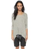 Free People Chasing You Pullover - Navy - Lyst