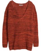 H&M + Knitted Jumper - Lyst