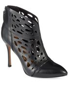 Nine West Darenne Laser Cut Ankle Boots - Lyst