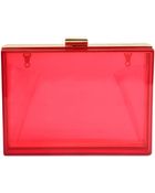 La Regale Lucite Evening Clutch - Lyst