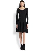 Donna Karan New York Long-Sleeve Fit-&-Flare Dress - Lyst