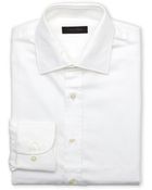 Calvin Klein Cotton Spread Collar Dress Shirt - Lyst