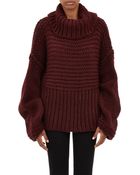 Acne Studios Oversize Split-Turtleneck "Gaja" Sweater - Lyst