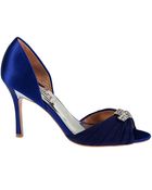 Badgley Mischka Jennifer Fabric Heels - Lyst