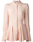 Alexander McQueen Peplum Top - Lyst