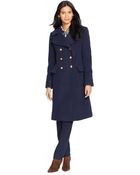 Lauren by Ralph Lauren Double-Breasted Wool Coat - Lyst