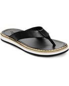 Calvin Klein Leather Thong Sandals - Lyst