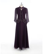 J Kara Beaded Jacket Gown - Lyst