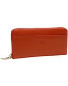 Tusk Madison Leather Gusset Clutch - Lyst
