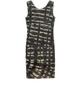 Nicole Miller Tie Dye Leather Dress - Lyst