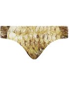 Agua De Coco Gold Fish Bikini Bottoms - Lyst