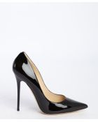 Jimmy Choo Black Patent Leather Pointed Toe 'Anouk' Pumps - Lyst
