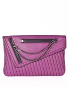 Sanctuary Heavy Metal Leather Clutch - Lyst