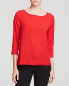French Connection Top - Polly Plains Scallop Edge - Lyst