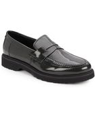 Emporio Armani Patent Leather Penny Loafers - Lyst