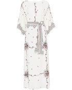 Vilshenko Eliza Floral Printed Silk Caftan - Lyst