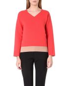 Jil Sander V-neck Stretch-cashmere Jumper - Lyst