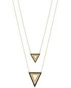 House Of Harlow Dual Triangle Pendant Necklace - Lyst