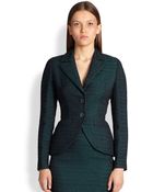 Escada Checkerboard Jacquard Jacket - Lyst