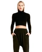 Torn By Ronny Kobo Sulan Crop Turtleneck Top - Lyst