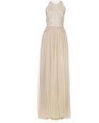 Elie Saab Halterneck Lace And Chiffon Gown - Lyst