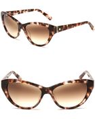 Kate Spade Della Speckled Cateye Sunglasses - Lyst
