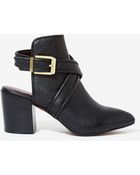 Nasty Gal Report Turner Leather Bootie - Lyst