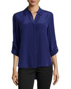 Diane von Furstenberg Lorelei Silk Blouse - Lyst