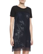 Elie Tahari Maudette Reversible Floral-Print Dress - Lyst