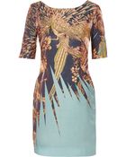 Matthew Williamson Printed Sateen Mini Dress - Lyst