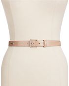 Lauren Ralph Lauren Skinny Leather Belt - Lyst