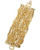 Tom Binns Uber Urban Gold-Plated Crystal Bracelet - Lyst