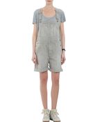 Current/Elliott Striped Shortalls - Lyst