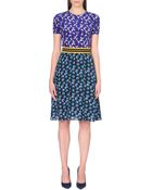 Stella McCartney Short-sleeved Silk Blossom-printed Dress - Lyst