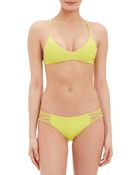 Mikoh Swimwear Maui Crochet Racerback Top - Lyst