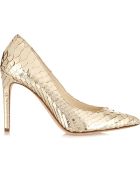 Balmain Metallic Python Pumps - Lyst