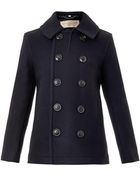 Burberry Brit Woolson Wool-Blend Pea Coat - Lyst