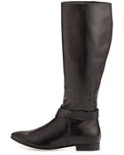Cole Haan Russell Leather Knee Boot - Lyst