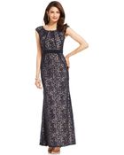 Xscape Glitter Lace Mermaid Gown - Lyst