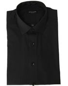 Pierre Cardin Black Slim Fit Dress Shirt - Lyst