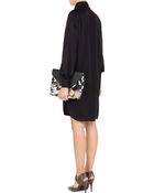 Emilio Pucci Mixed Print Fur And Leather Clutch - Lyst