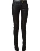 Balmain Skinny Biker Trousers - Lyst