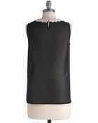 ModCloth Sheer To Stay Top - Lyst