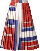 Suno Pleated Aline Skirt - Lyst