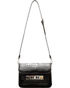 Proenza Schouler Black Crocodile Ps11 Mini Classic Shoulder Bag - Lyst