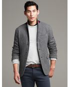 Banana Republic Tailored-Fit Quilted Cotton Blazer - Lyst