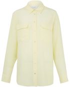 Equipment Yellow Signature Silk Shirt - Lyst