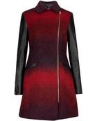 Ted Baker Double Breasted Wool Coat - Lyst