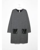 Violeta By Mango Wool-Blend Pocket Dress - Lyst